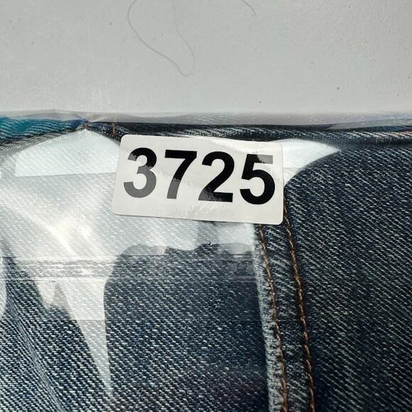 Madewell Jeans Womens 28 Blue Rail Straight Kaihara Denim Cuff Stretch Pockets - Picture 14 of 14